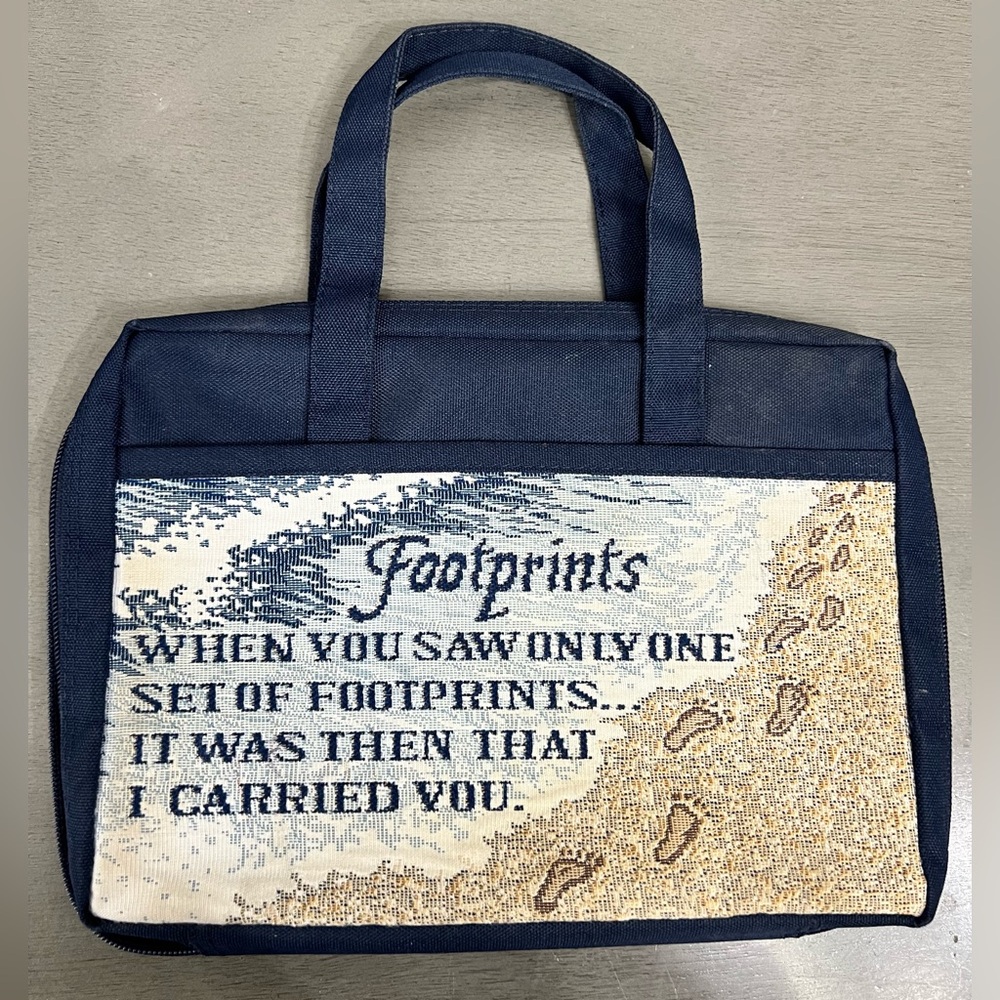 Zondervan embroidered zippered Bible bag